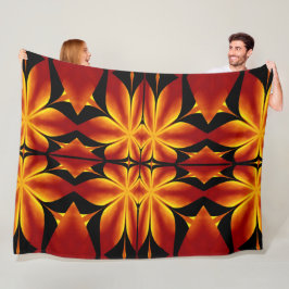 Manta Polar Flores de fuego bohemias 92