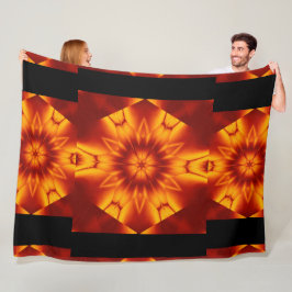 Manta Polar Flores de fuego bohemias 95