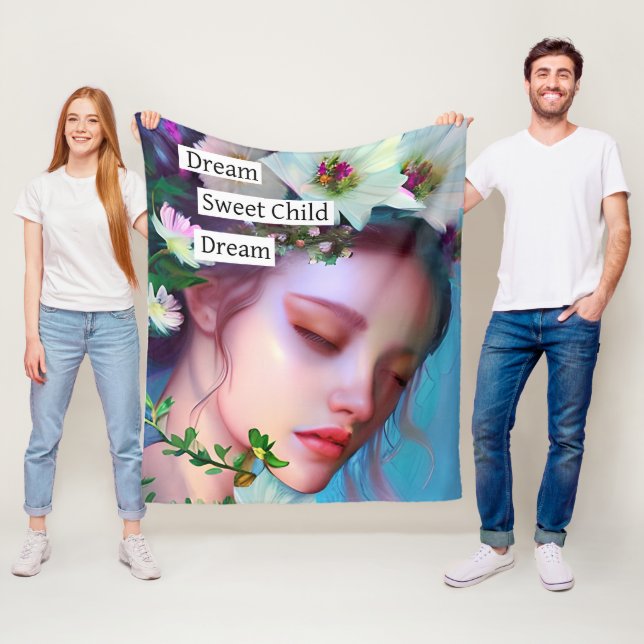 Manta Polar Flores de hadas de bonito en arte de fantasía en e (In situ)