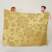 Flores de Honeycomb dorado Floral Elegante