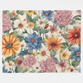 Manta Polar Flores de jardín de verano en una tienda asombrosa
