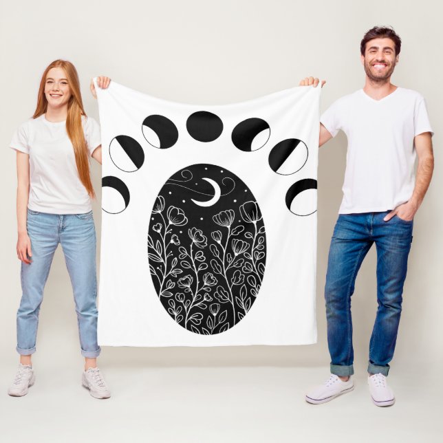 Manta Polar Flores de la fase luna blanca negra (In situ)