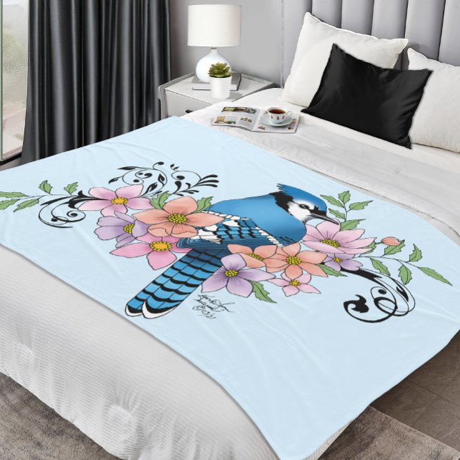 Manta Polar Flores de la Primavera de Jay Azul (Subido por el creador)