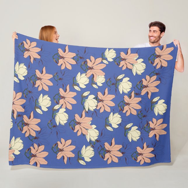 Manta Polar Flores de magnolia florecen (In situ)