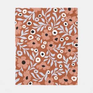 Manta Polar Flores de margarita antiguas: fondo abstracto.