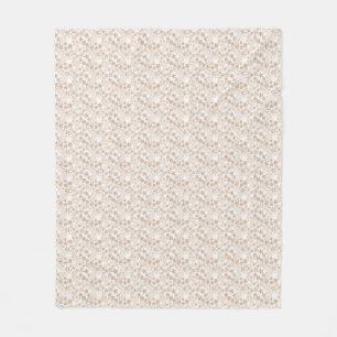 Manta Polar Flores de margarita beige estética floral Ditsy br