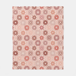 Manta Polar Flores de Ogee Boho