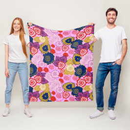 Manta Polar Flores de primavera