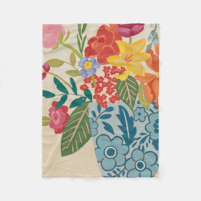 Manta Polar Flores de primavera I (Anverso)