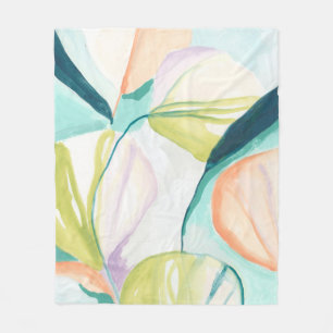 Manta Polar Flores de ventilador IV