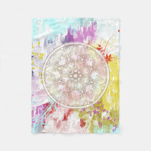 Manta Polar Flores de verano