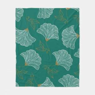 Manta Polar Flores Decorativas Patrón de Seamless