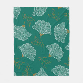 Manta Polar Flores Decorativas Patrón de Seamless