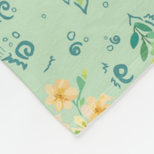 Manta Polar "Flores del campo" (Esquina)