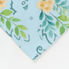 Manta Polar "Flores del cielo"