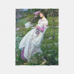 Manta Polar Flores en el viento, John William Waterhouse