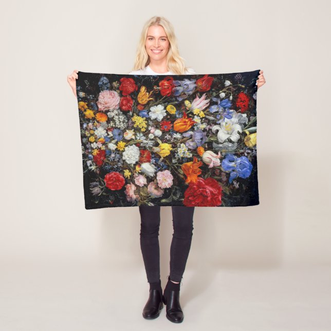 Manta Polar Flores en un barco de madera, Jan Brueghel el anci (In situ)