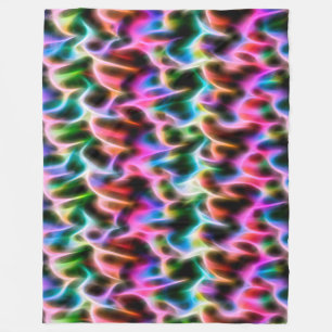 Manta Polar Flores en un cojín abstracto de color pastel