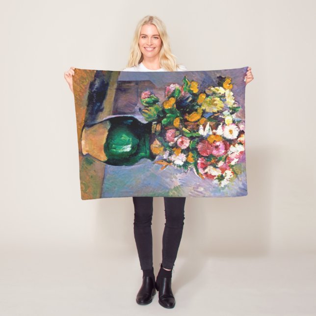 Manta Polar Flores en Vase, Cezanne (In situ)