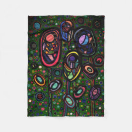 Manta Polar Flores estampadas