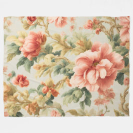 Manta Polar Flores Exquisitas Y Sorprendentes, Hojas. Pintura