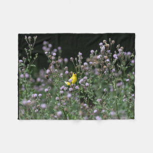 Manta Polar Flores Goldfinch Y Silvestres