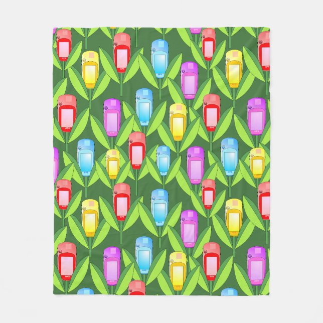 Manta Polar Flores GPS (Anverso)