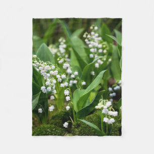 Manta Polar Flores   Lily del Valle de Suecia
