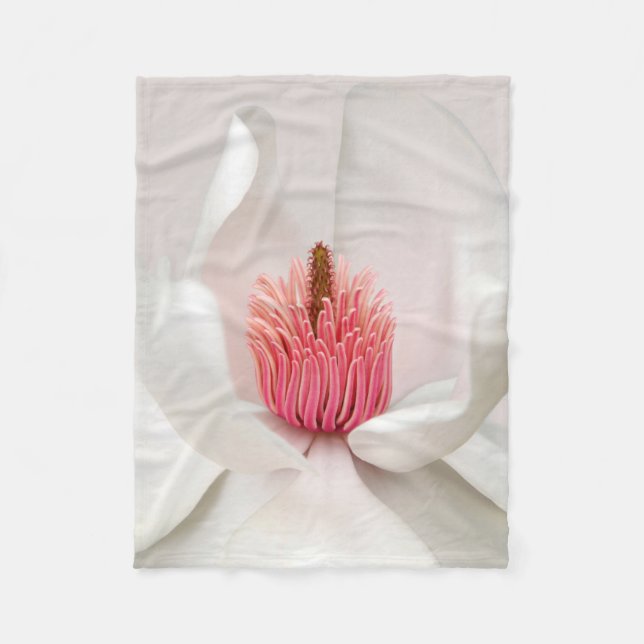 Manta Polar Flores | Magnolia blanca (Anverso)