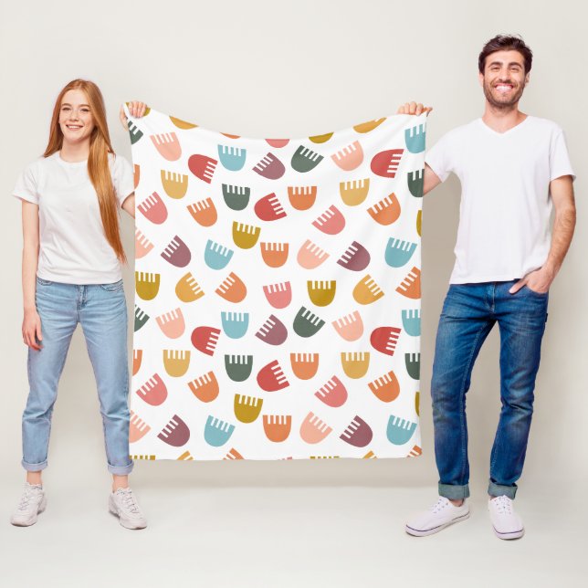 Manta Polar Flores mixtas de boho (In situ)