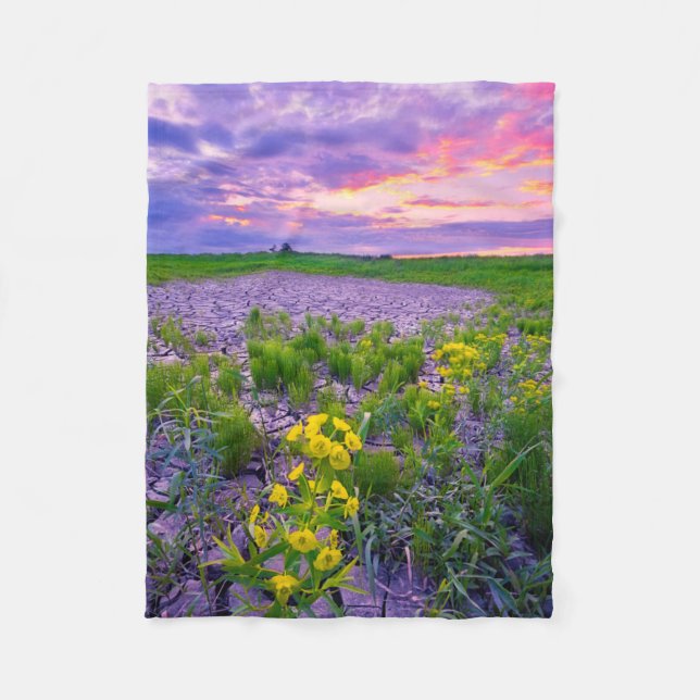 Manta Polar Flores | North Dakota Red River Valley (Anverso)