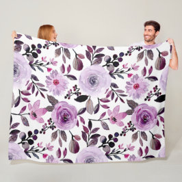 Manta Polar Flores Patrón moderno y fresco