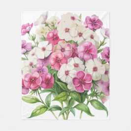 Manta Polar Flores Phlox en el jardín acuático