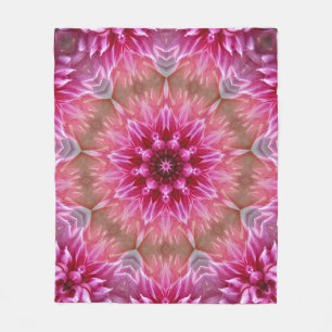 Manta Polar Flores rosadas en flor 