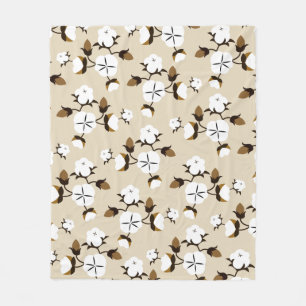 Manta Polar Flores rústicas de algodón en granjas