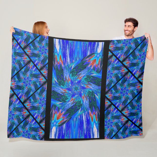 Manta Polar Flores silvestres en pasteles 12 (In situ)