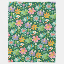 Flores Silvestres Pastel En Naranja Púrpura Rosa Y