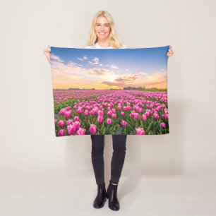 Manta Polar Flores Tulips, Holanda del Sur, Países Bajos