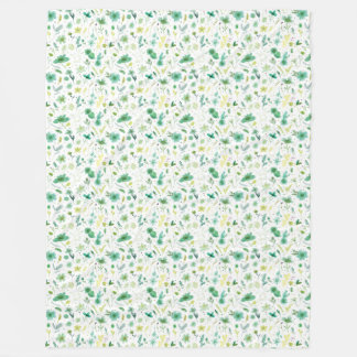 Manta Polar Flores Verdant Cosy Blanket