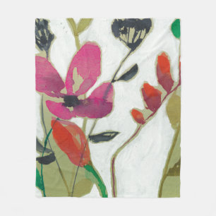 Manta Polar Flores vivas I