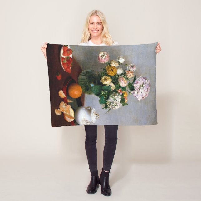 Manta Polar Flores y fruta, Henri Fantin-Latour (In situ)