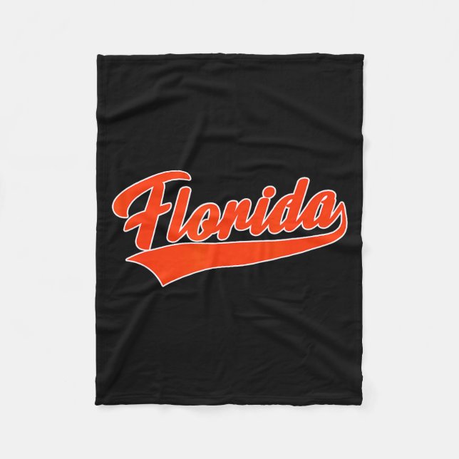 Manta Polar Florida - Diseño Retro - Clásico (Anverso)