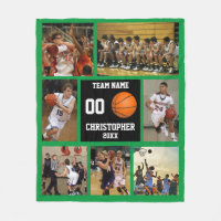 Flota del collage de fotografías de baloncesto
