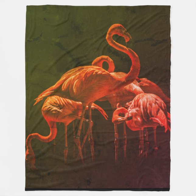 MANTA POLAR FLOTE DE FLAMINGOS (Anverso)