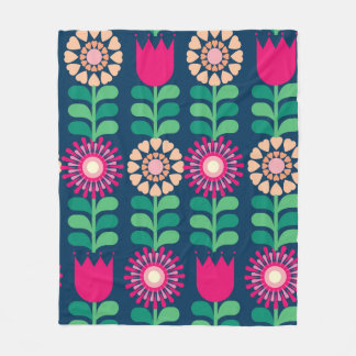 Manta Polar flower background vintage/illustration