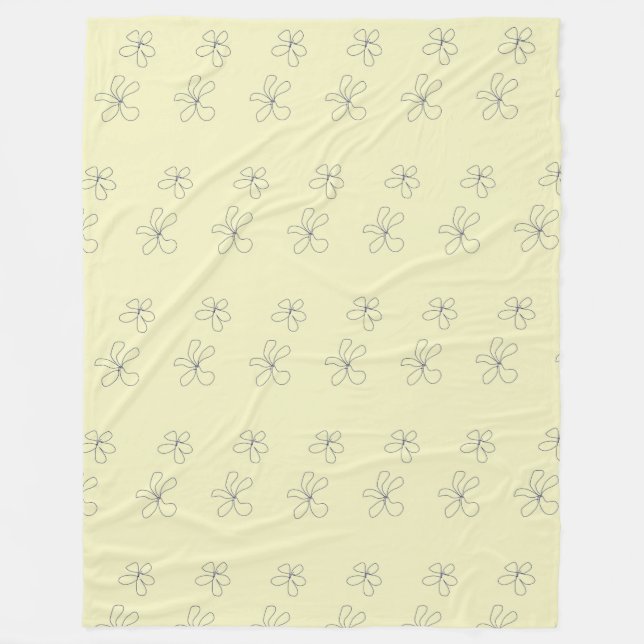 Manta Polar flower blanket (Anverso)