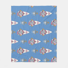 Manta Polar Flower & Perfume Bouquet Bundle on blue