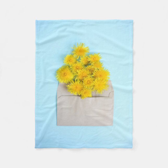 Manta Polar Flowers | Dandelions in Envelope (Anverso)