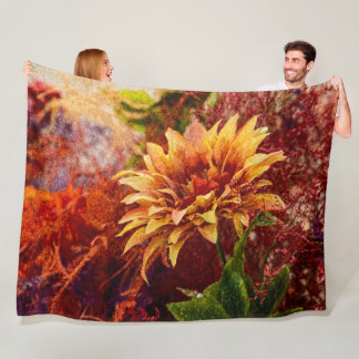 Manta Polar Flowers fulcolors woven blanket Jacquard