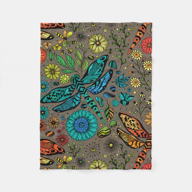 Manta Polar Fly, fly dragonfly on brown (Anverso)